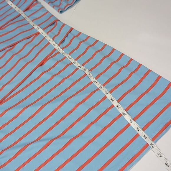 J. McLauglin Dress Womens Small Blue Striped Tiered Knee Length Classic Colorful - Picture 9 of 9